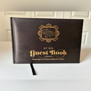 Knock Knock My Bed Guest Book Gag Gift Humor Hardcover Like New